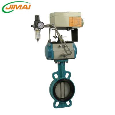 Jimai Butterfly Valve with Pneumatic cylinder actuator